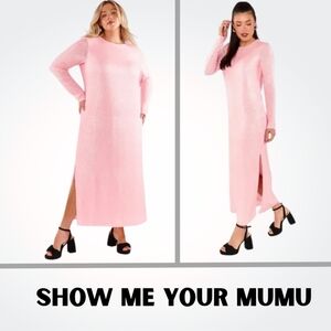 NEW Show Me Your Mumu Women's Maddison Maxi Dress Pink Sequin Size XXL Cocktail